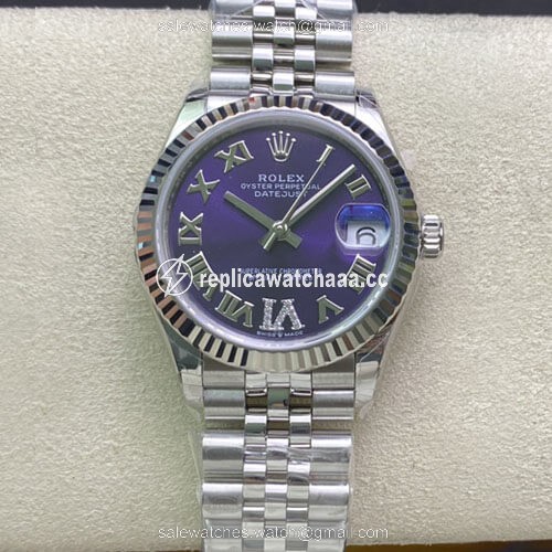Rolex Datejust M178274-0088 31MM EW Factory Purple Dial Rolex Datejust M178274-0088 31MM EW Factory Purple Dial