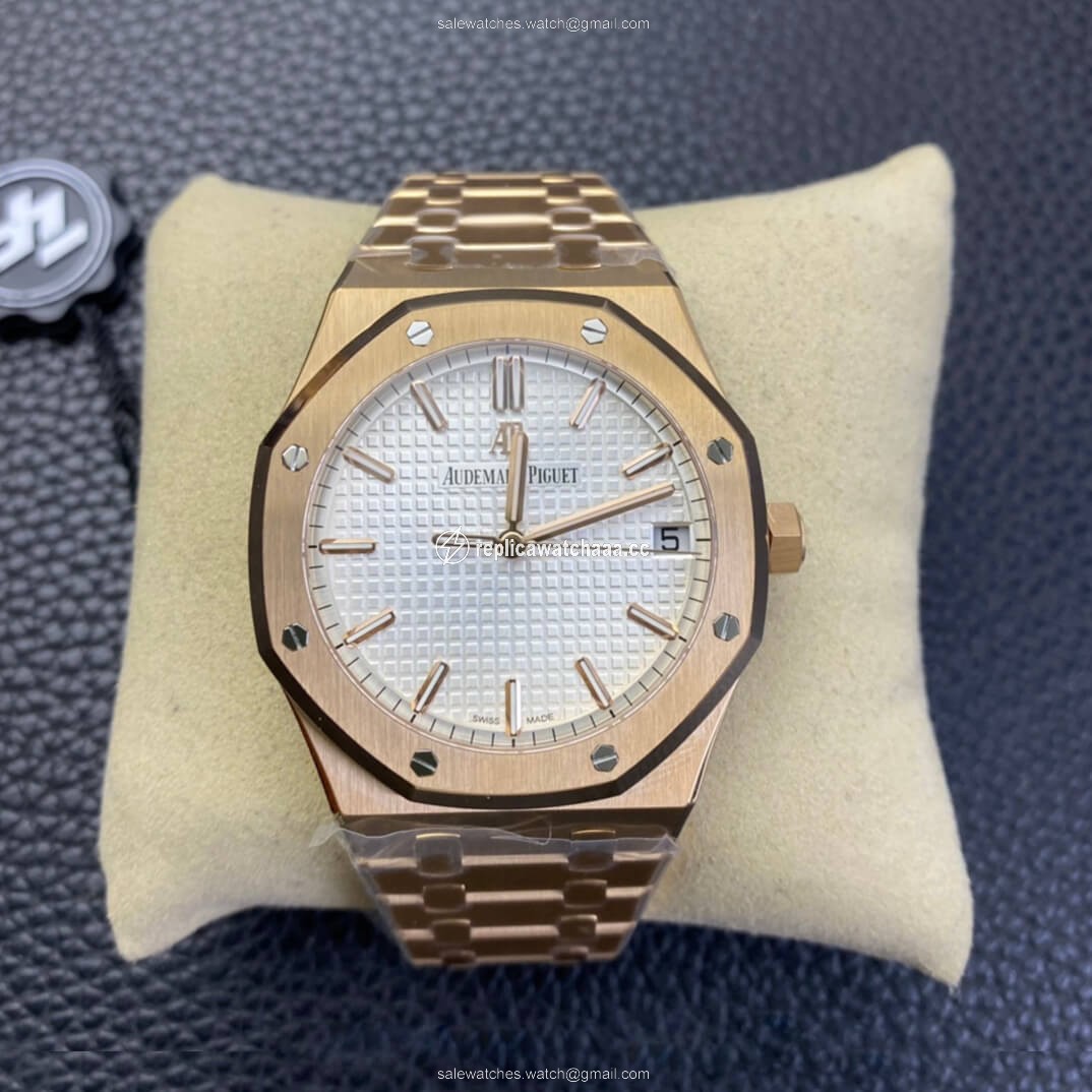 Audemars Piguet Royal Oak 15500 ZF Factory Rose Gold Version White Dial Audemars Piguet Royal Oak 15500 ZF Factory Rose Gold Version White Dial