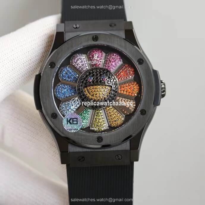 Hublot Classic Fusion Takashi Murakami 507.CX.9000.RX.TAK21 Sunflower Ceramic Bezel Hublot Classic Fusion Takashi Murakami 507.CX.9000.RX.TAK21 Sunflower Ceramic Bezel