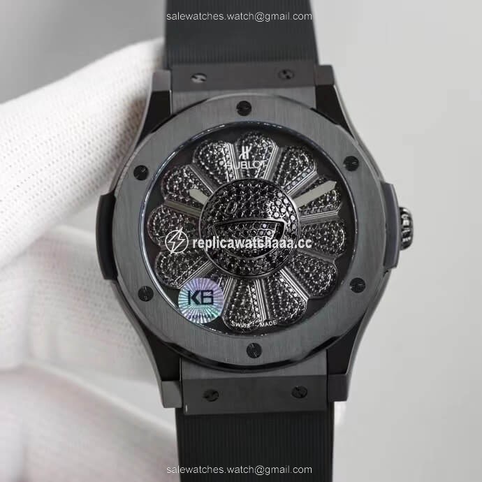 Hublot Classic Fusion Takashi Murakami 507.CX.9000.RX.TAK21 Sunflower Diamond Black Dial Hublot Classic Fusion Takashi Murakami 507.CX.9000.RX.TAK21 Sunflower Diamond Black Dial