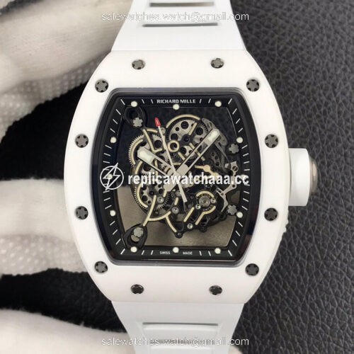 Richard Mille RM055 ZF Factory White Ceramic Richard Mille RM055 ZF Factory White Ceramic