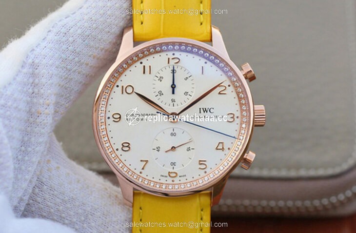 IWC Portuguese ZF Factory Yellow Cowhide Strap IWC Portuguese ZF Factory Yellow Cowhide Strap