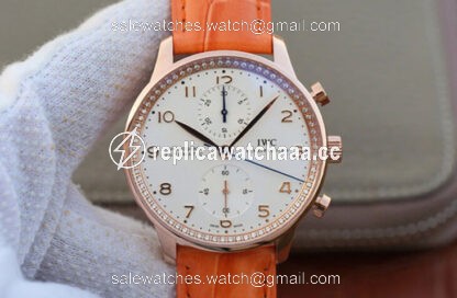 IWC Portuguese ZF Factory Orange Cowhide Strap IWC Portuguese ZF Factory Orange Cowhide Strap