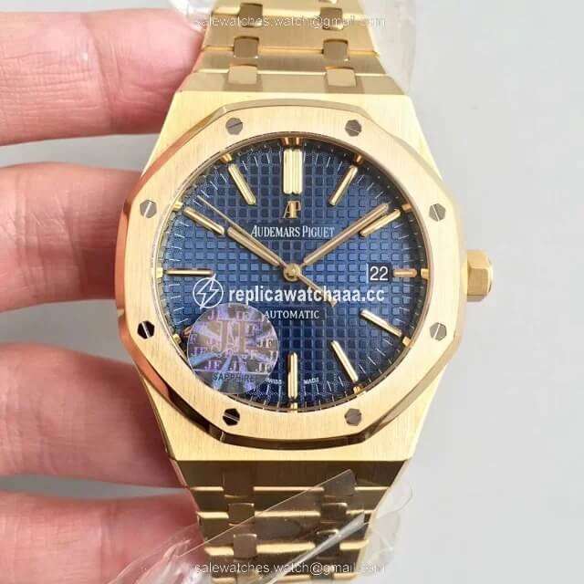 Audemars Piguet Royal Oak 15400OR JF Factory Yellow Gold Blue Dial Audemars Piguet Royal Oak 15400OR JF Factory Yellow Gold Blue Dial