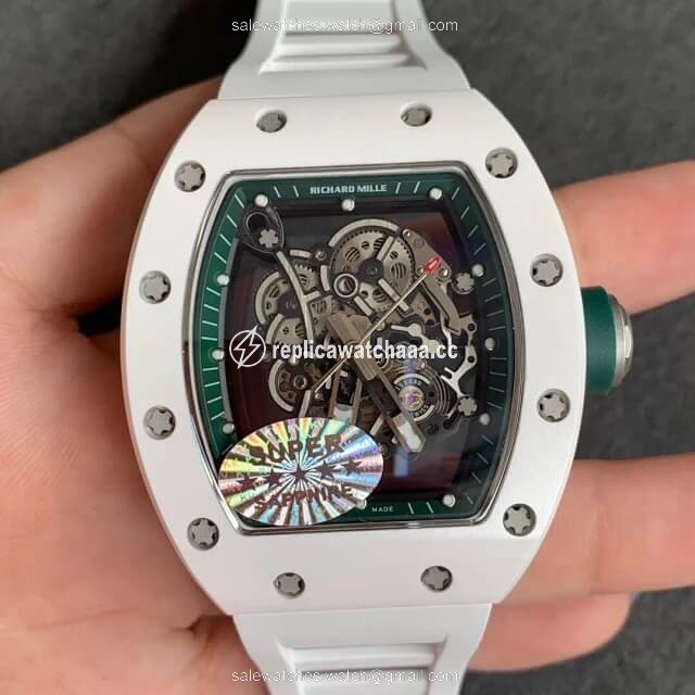 Richard Mille RM055 KV Factory White Ceramic Skeleton Dial Richard Mille RM055 KV Factory White Ceramic Skeleton Dial