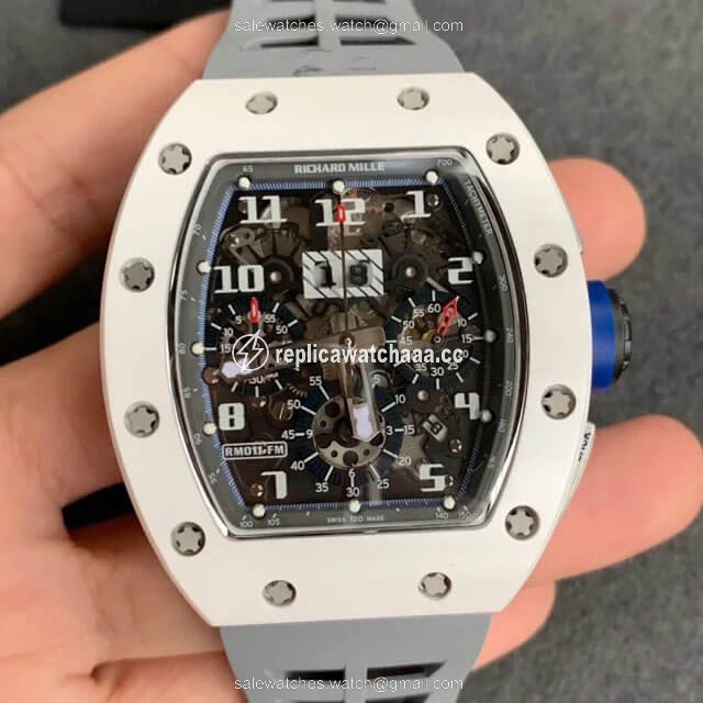 Richard Mille RM-011 KV Factory White Ceramic Case Richard Mille RM-011 KV Factory White Ceramic Case