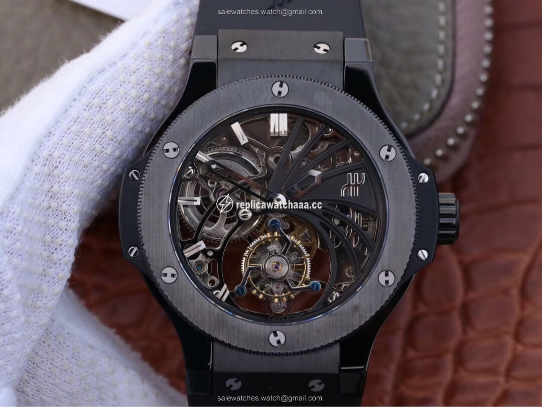 Hublot Big Bang Hollow Tourbillon Ceramic Skeleton Dial Hublot Big Bang Hollow Tourbillon Ceramic Skeleton Dial