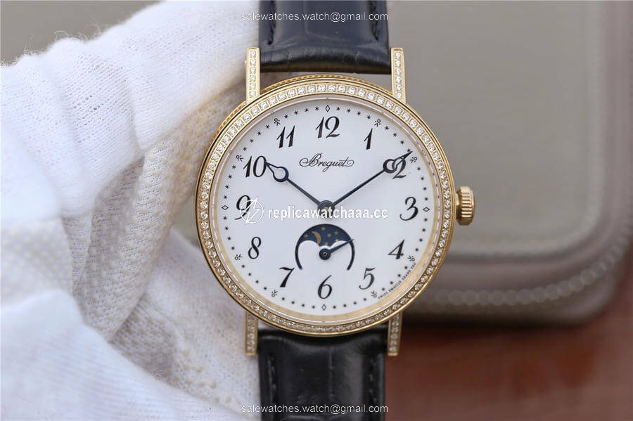 Breguet Classique Moonphase 9087BB/29/964 TW Factory Yellow Gold White Dial Breguet Classique Moonphase 9087BB/29/964 TW Factory Yellow Gold White Dial