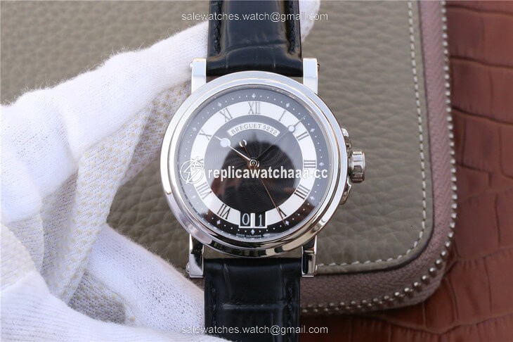 Breguet Marine 5817 Black Dial Cowhide Strap Breguet Marine 5817 Black Dial Cowhide Strap
