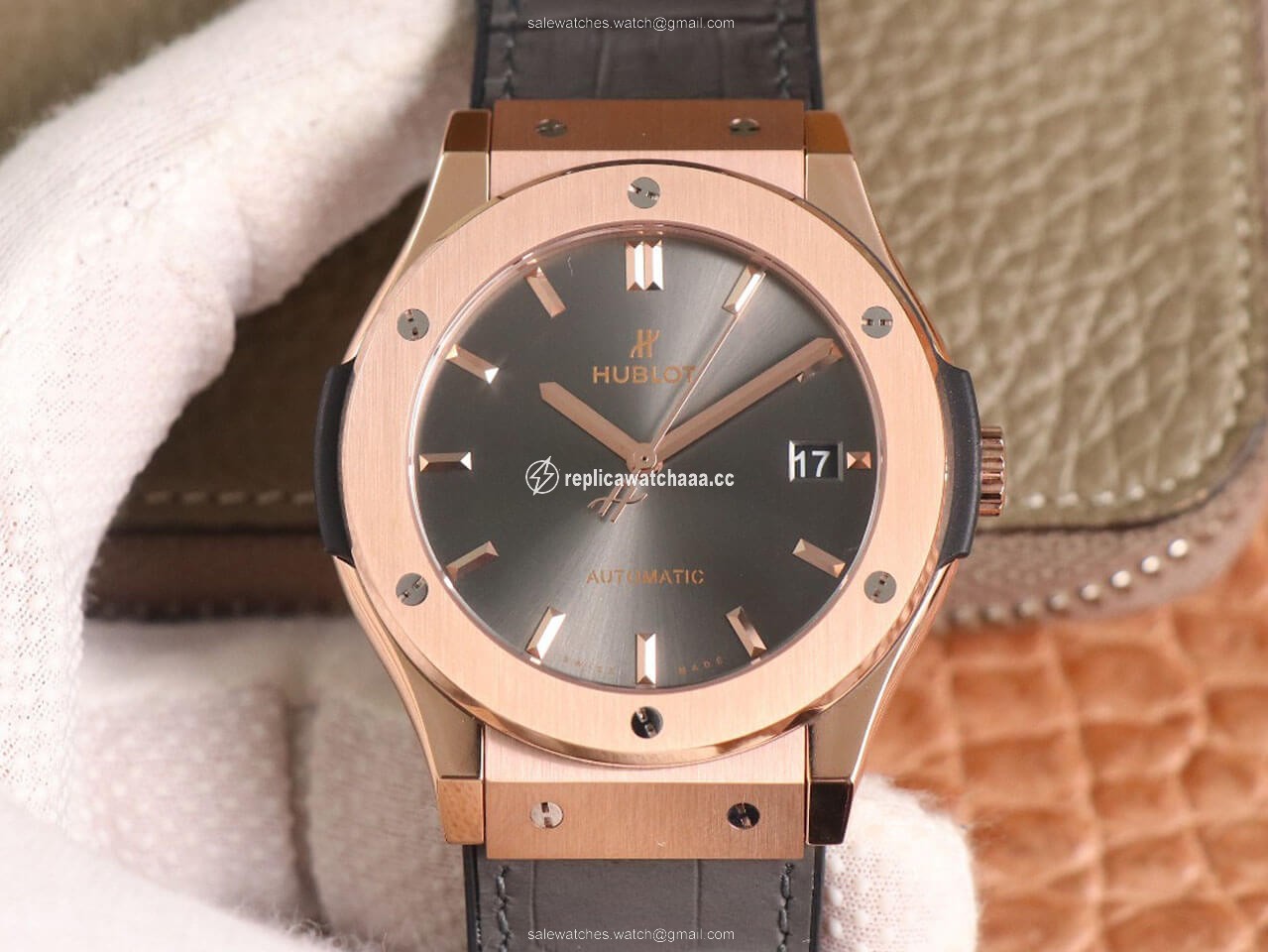 Hublot Classic Fusion 511.OX.7081.LR WWF Factory Rose Gold Dark Gray Dial Hublot Classic Fusion 511.OX.7081.LR WWF Factory Rose Gold Dark Gray Dial