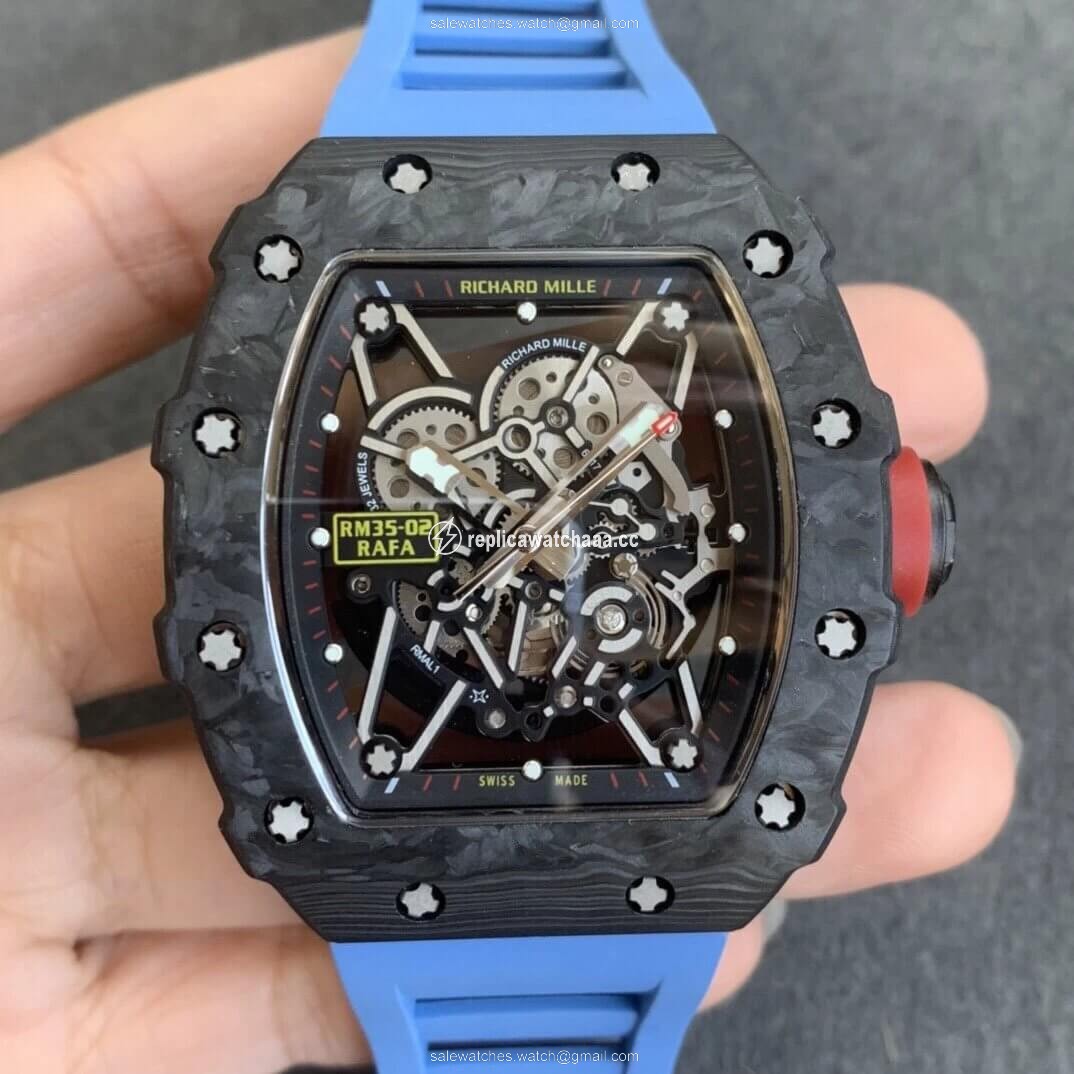 Richard Mille RM35-02 KV Factory V3 Carbon Fiber Shell Hollow Dial Richard Mille RM35-02 KV Factory V3 Carbon Fiber Shell Hollow Dial