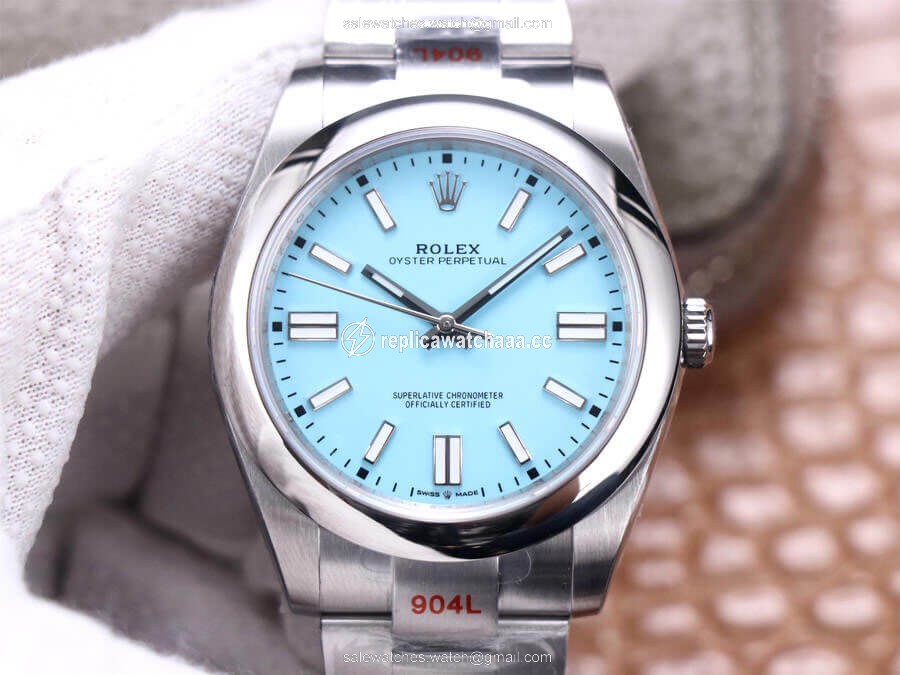 Rolex Oyster Perpetual M124300-0006 41MM EW Factory Turquoise Blue Dial Rolex Oyster Perpetual M124300-0006 41MM EW Factory Turquoise Blue Dial