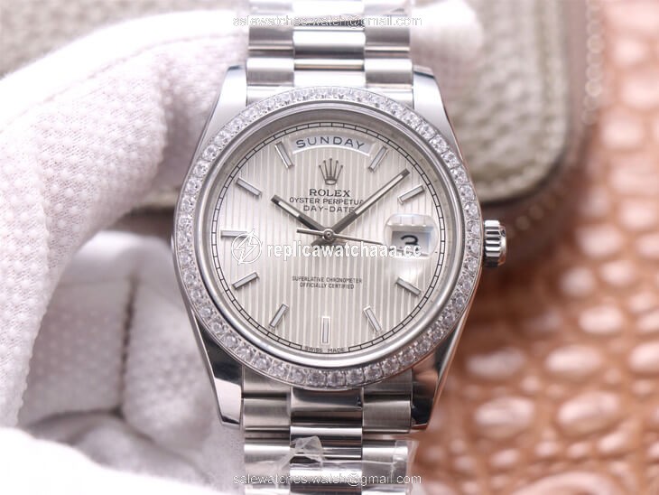 Rolex Day-Date M228349RBR-0007 EW Factory Silver Dial Rolex Day-Date M228349RBR-0007 EW Factory Silver Dial