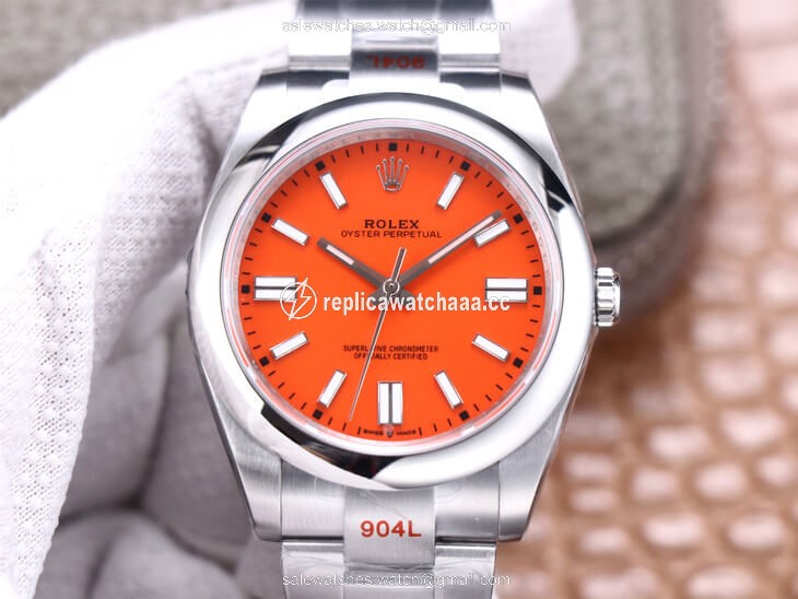 Rolex Oyster Perpetual M124300-0007 41MM EW Factory Coral Red Dial Rolex Oyster Perpetual M124300-0007 41MM EW Factory Coral Red Dial