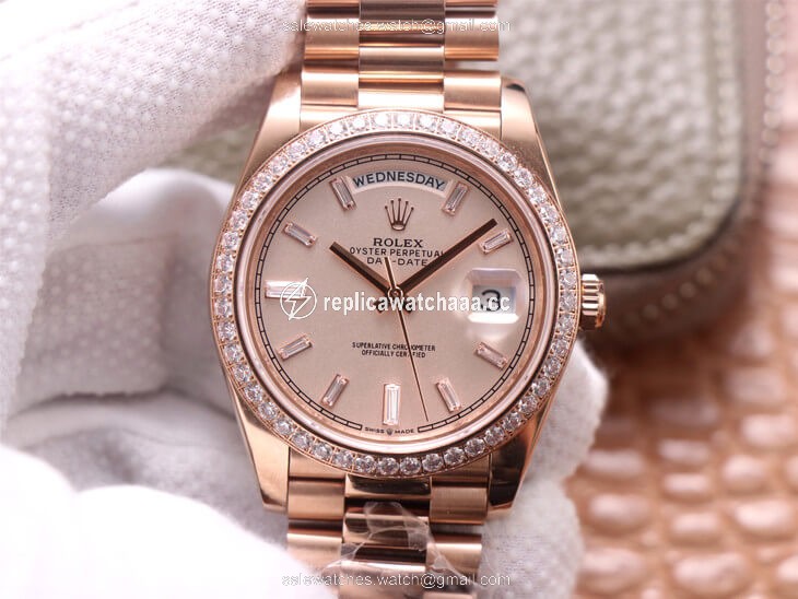 Rolex Day-Date M228345RBR-0007 EW Factory Diamond Sundust Dial Rolex Day-Date M228345RBR-0007 EW Factory Diamond Sundust Dial