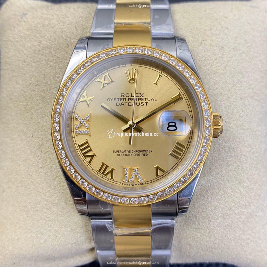 Rolex Datejust 126283 EW Factory Diamond Gold Dial Rolex Datejust 126283 EW Factory Diamond Gold Dial