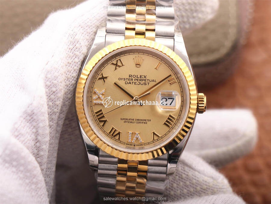 Rolex Datejust 126233 EW Factory Diamond Gold Dial Rolex Datejust 126233 EW Factory Diamond Gold Dial