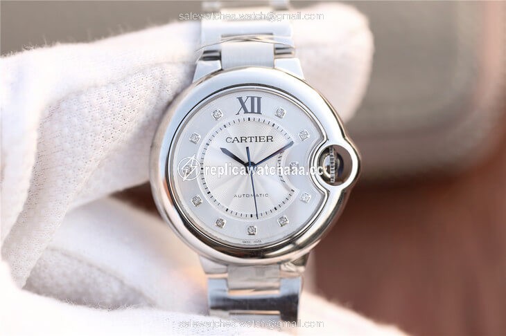 Ballon Bleu De Cartier WE902074 V6 Factory Diamond Silverr Dial Ballon Bleu De Cartier WE902074 V6 Factory Diamond Silverr Dial