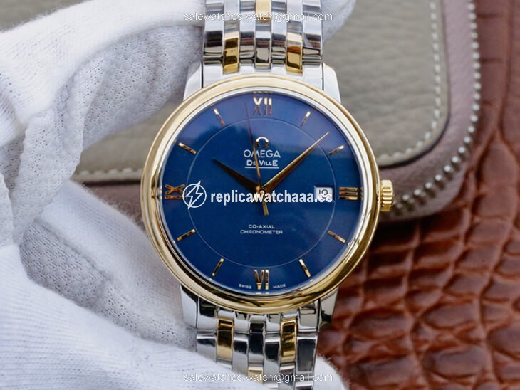 Omega De Ville 424.20.37.20.03.001 TW Factory Blue Dial Omega De Ville 424.20.37.20.03.001 TW Factory Blue Dial