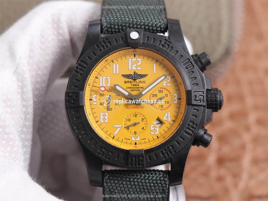 Breitling Avenger Hurricane 12H XB0180E41I1W1 GF Factory V2 Yellow Dial Breitling Avenger Hurricane 12H XB0180E41I1W1 GF Factory V2 Yellow Dial