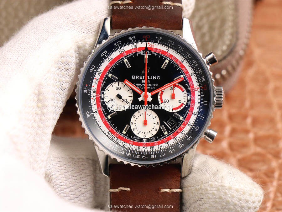 Breitling Navitimer 1 B01 Chronograph 43 Swissair Edition AB01211B1B1X1 V9 Factory Black Dial Breitling Navitimer 1 B01 Chronograph 43 Swissair Edition AB01211B1B1X1 V9 Factory Black Dial