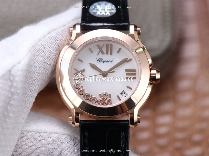 Chopard Happy Sport 278492 YF Factory White Dial Rose Gold Chopard Happy Sport 278492 YF Factory White Dial Rose Gold