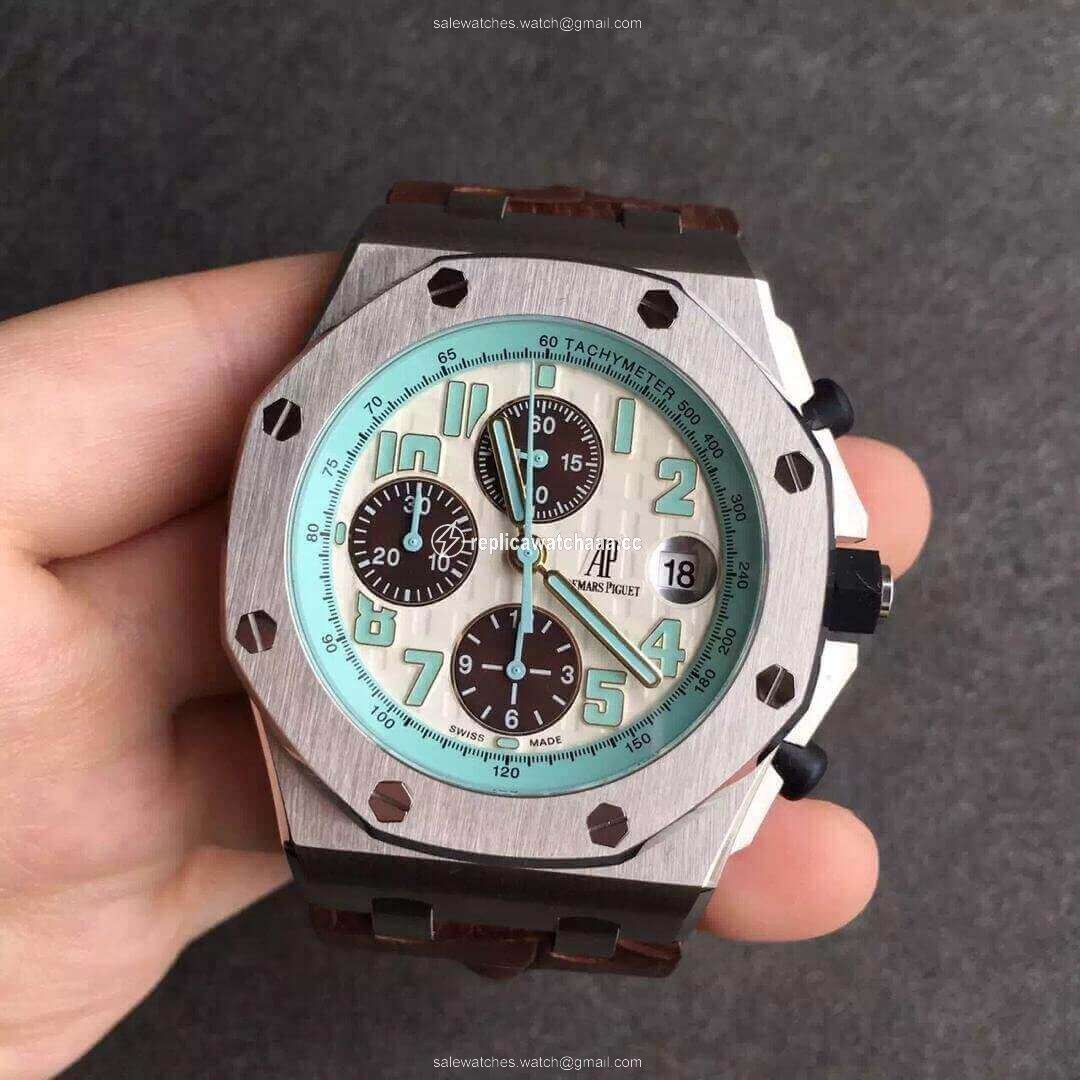 Audemars Piguet Royal Oak Offshore 26187ST.OO.D801CR.01 JF Factory White Dial Audemars Piguet Royal Oak Offshore 26187ST.OO.D801CR.01 JF Factory White Dial