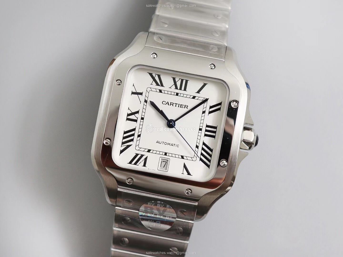 Cartier Santos WSSA0009 BV Factory White Dial Cartier Santos WSSA0009 BV Factory White Dial