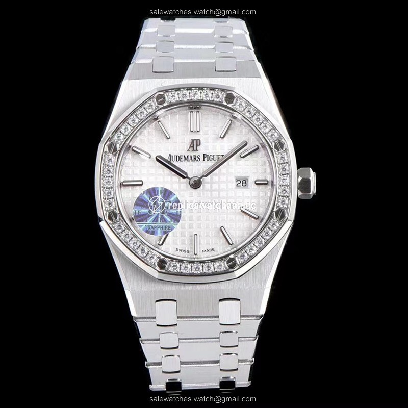 Audemars Piguet Royal Oak Quartz 67651ST.ZZ.1261ST.01 JF Factory White Dial Audemars Piguet Royal Oak Quartz 67651ST.ZZ.1261ST.01 JF Factory White Dial