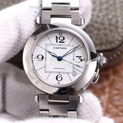 Cartier Pasha W31074M7 V9 Factory White Dial Cartier Pasha W31074M7 V9 Factory White Dial