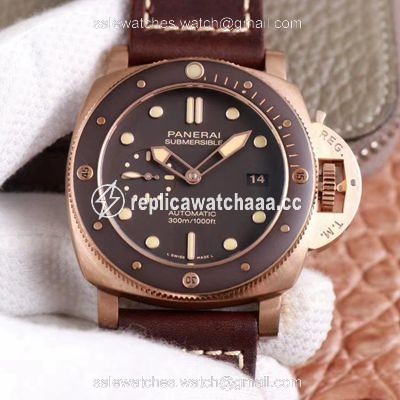 Panerai Submersible PAM00968 King of Bronze VS Factory Brown Dial Panerai Submersible PAM00968 King of Bronze VS Factory Brown Dial