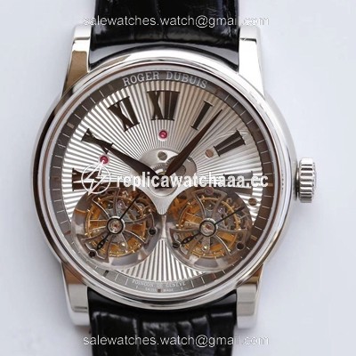 Roger Dubuis Hommage RDDBHO0562 Double Flying tourbillon JB Factory White Gold Case Roger Dubuis Hommage RDDBHO0562 Double Flying tourbillon JB Factory White Gold Case