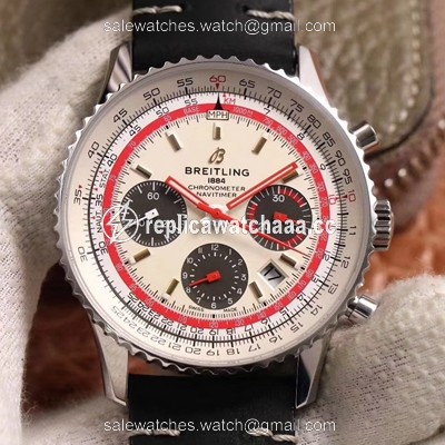 Breitling Navitimer 1 B01 Chronograph 43 TWA Edition AB01219A1G1X1 V9 Factory Silver Dial Breitling Navitimer 1 B01 Chronograph 43 TWA Edition AB01219A1G1X1 V9 Factory Silver Dial