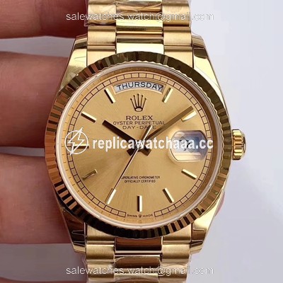 Rolex Day-Date M128238-0045 Yellow Gold EW Factory Champagne Dial Rolex Day-Date M128238-0045 Yellow Gold EW Factory Champagne Dial
