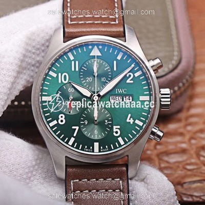 IWC Pilot Chronograph IW377726 ZF Factory Green Dial IWC Pilot Chronograph IW377726 ZF Factory Green Dial