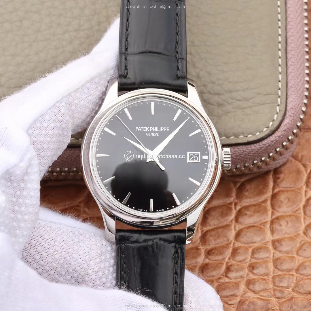 ZF Factory Patek Philippe Calatrava Automatic Date Black Dial Watch 5227G-010 Flip Back Version ZF Factory Patek Philippe Calatrava Automatic Date Black Dial Watch 5227G-010 Flip Back Version