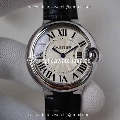 Ballon Bleu De Cartier WE902073 33MM V6 Factory Silver Dial Ballon Bleu De Cartier WE902073 33MM V6 Factory Silver Dial