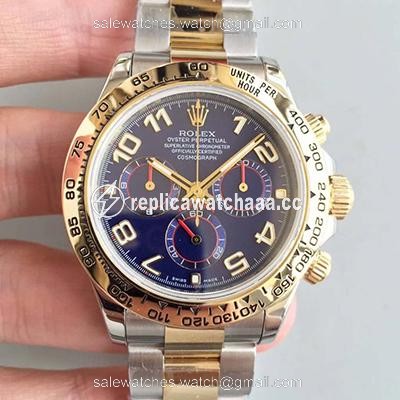 Rolex Daytona Cosmograph 116503 3A Factory 18K Yellow Gold Wrapped Blue Dial Rolex Daytona Cosmograph 116503 3A Factory 18K Yellow Gold Wrapped Blue Dial
