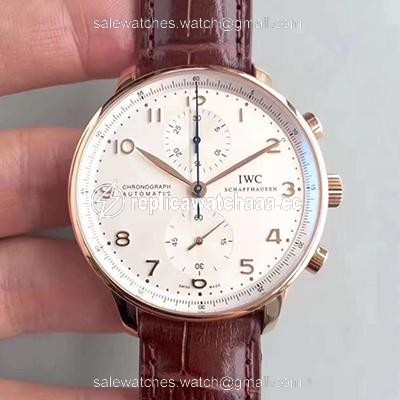 IWC Portugieser Chronograph IW371445 ZF Factory V2 Silver Dial IWC Portugieser Chronograph IW371445 ZF Factory V2 Silver Dial