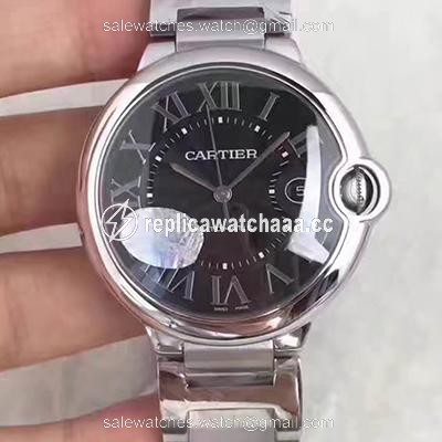 Cartier Ballon Bleu 42MM W6920042 V6 Factory Black Dial Cartier Ballon Bleu 42MM W6920042 V6 Factory Black Dial