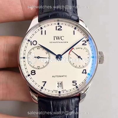 IWC Portugieser IW500705 ZF Factory V4 White Dial and Blue Markers IWC Portugieser IW500705 ZF Factory V4 White Dial and Blue Markers