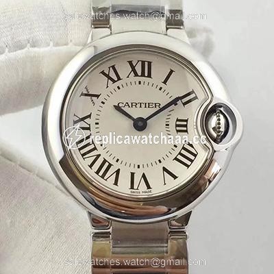 Ballon Bleu De Cartier 28MM W69010Z4 V6 Factory White Dial Ballon Bleu De Cartier 28MM W69010Z4 V6 Factory White Dial