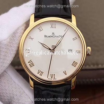 Blancpain Villeret Ultraplate 6651-3642-55 ZF Factory White Dial Blancpain Villeret Ultraplate 6651-3642-55 ZF Factory White Dial