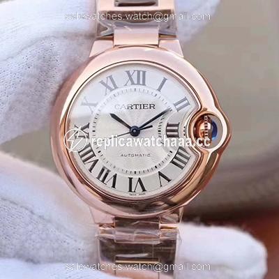 Ballon Bleu De Cartier Ladies 33MM W6920068 V9 Factory White Textured Dial Ballon Bleu De Cartier Ladies 33MM W6920068 V9 Factory White Textured Dial