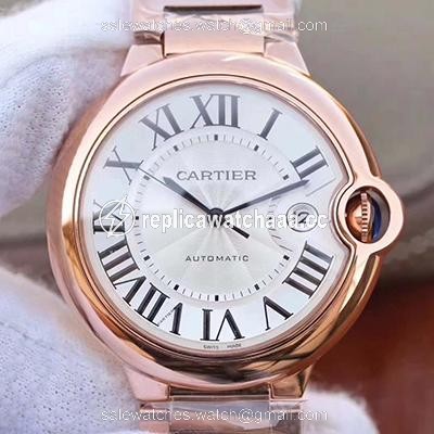 Ballon Bleu De Cartier 42MM W69006Z2 V9 Factory White Textured Dial Ballon Bleu De Cartier 42MM W69006Z2 V9 Factory White Textured Dial