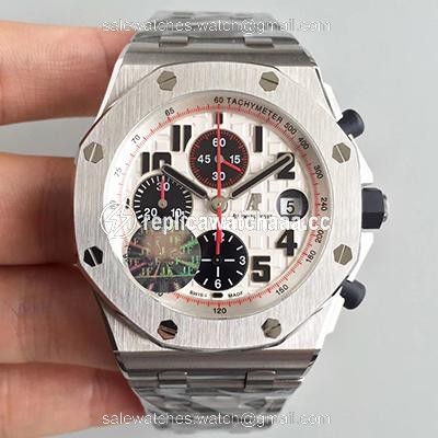 Audemars Piguet Royal Oak Offshore Panda 26170ST.OO.D101CR.02 JF Factory V2 White Dial Audemars Piguet Royal Oak Offshore Panda 26170ST.OO.D101CR.02 JF Factory V2 White Dial