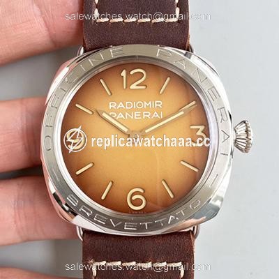 Panerai Radiomir 3 Days Acciaio Brevettato PAM687 ZF Factory Brown Dial Panerai Radiomir 3 Days Acciaio Brevettato PAM687 ZF Factory Brown Dial