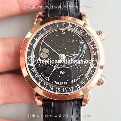 Patek Philippe Grand Complications Sky Moon Celestial 6102R-001 TW Factory Black Dial Patek Philippe Grand Complications Sky Moon Celestial 6102R-001 TW Factory Black Dial