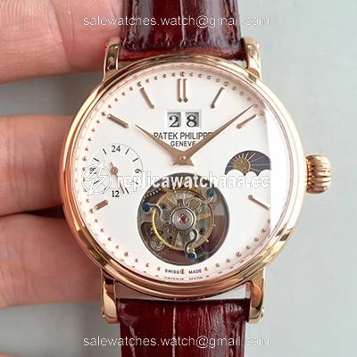 Patek Philippe Tourbillon Moonphase 24H Power Reserve White Dial Patek Philippe Tourbillon Moonphase 24H Power Reserve White Dial