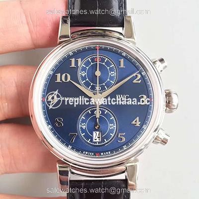 IWC Da Vinci Chronograph Edition Sport For Good Fundation IW393402 ZF Factory Blue Dial IWC Da Vinci Chronograph Edition Sport For Good Fundation IW393402 ZF Factory Blue Dial